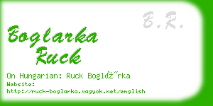 boglarka ruck business card